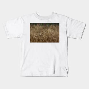 Country Kansas Wheat Field Kids T-Shirt